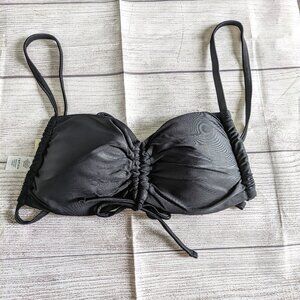 NWT Aerie bandeau style black bikini top small